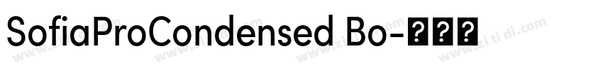 SofiaProCondensed Bo字体转换 SofiaProCondensed Bo字体转换